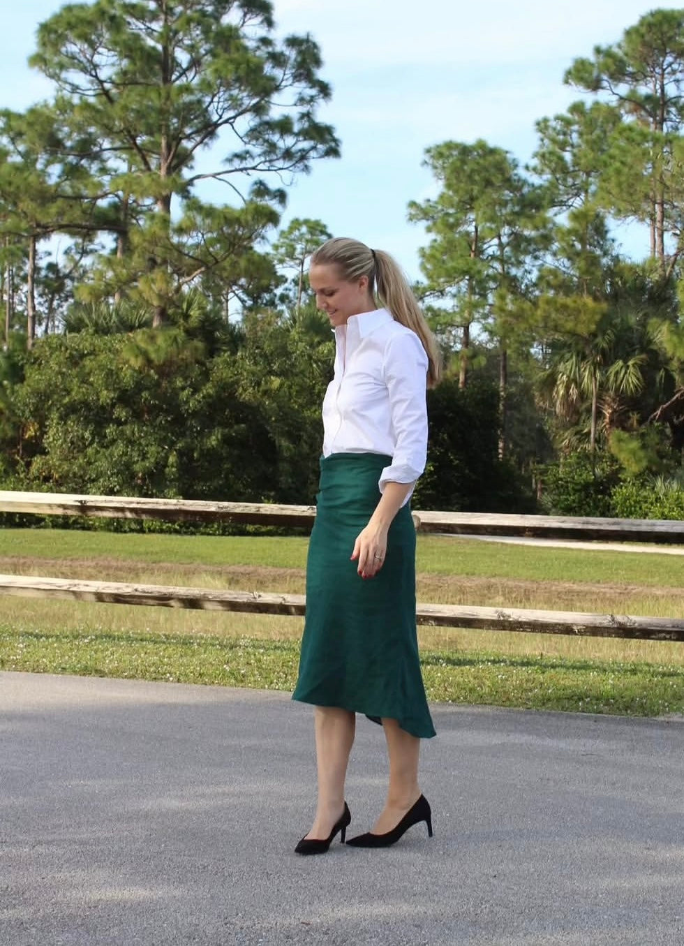 PEACE LINEN SKIRT