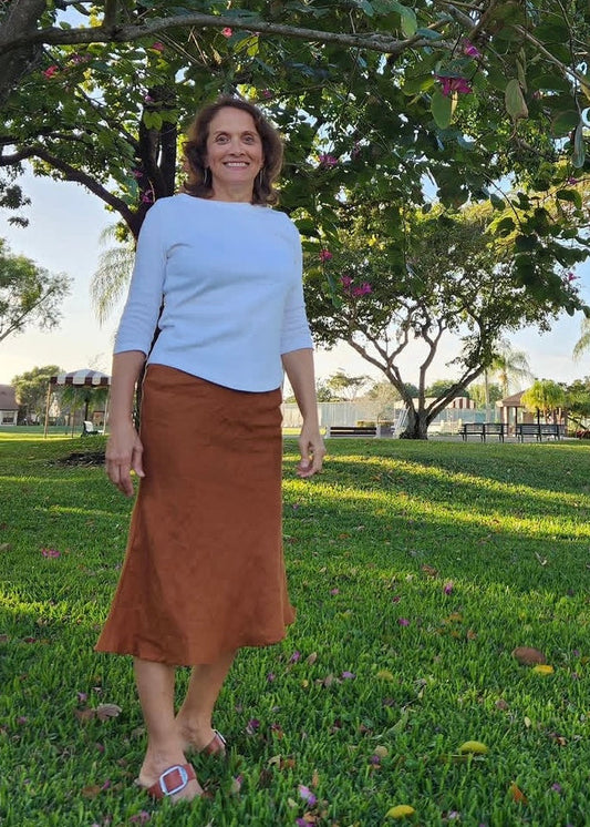 PEACE LINEN SKIRT