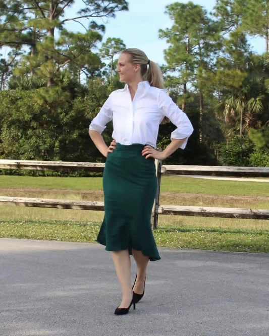 PEACE LINEN SKIRT